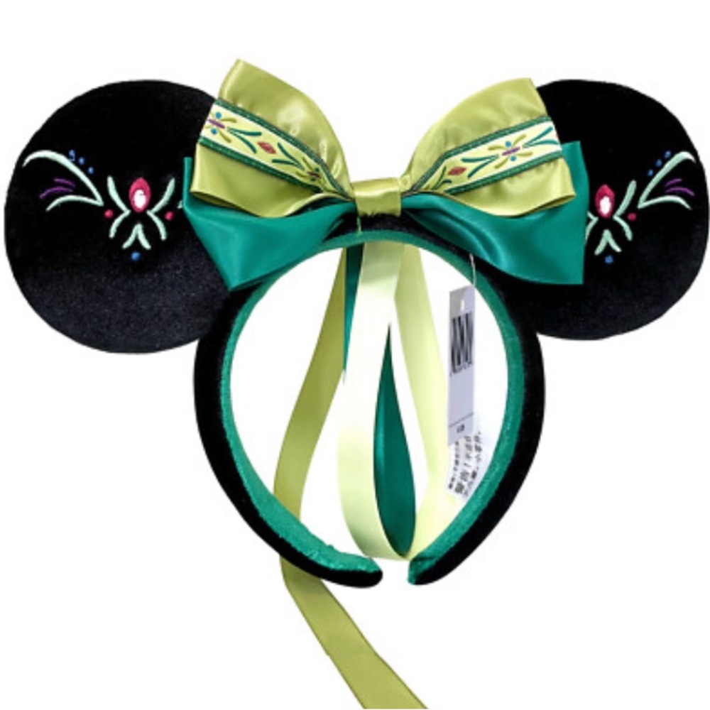 New Disney Parks Anna Princess Frozen Minnie Ears Headband Disneyland.